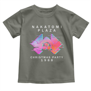 Christmas Nakatomi Plaza Toddler T Shirt Xmas Party 2024 Ugly Gift TS10 Military Green Print Your Wear