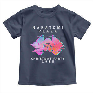 Christmas Nakatomi Plaza Toddler T Shirt Xmas Party 2024 Ugly Gift TS10 Navy Print Your Wear