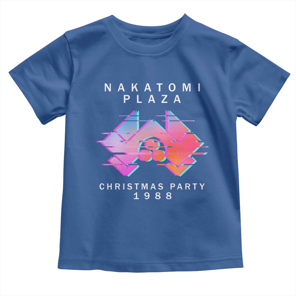 Christmas Nakatomi Plaza Toddler T Shirt Xmas Party 2024 Ugly Gift TS10 Royal Blue Print Your Wear