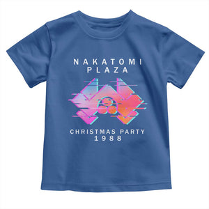 Christmas Nakatomi Plaza Toddler T Shirt Xmas Party 2024 Ugly Gift TS10 Royal Blue Print Your Wear