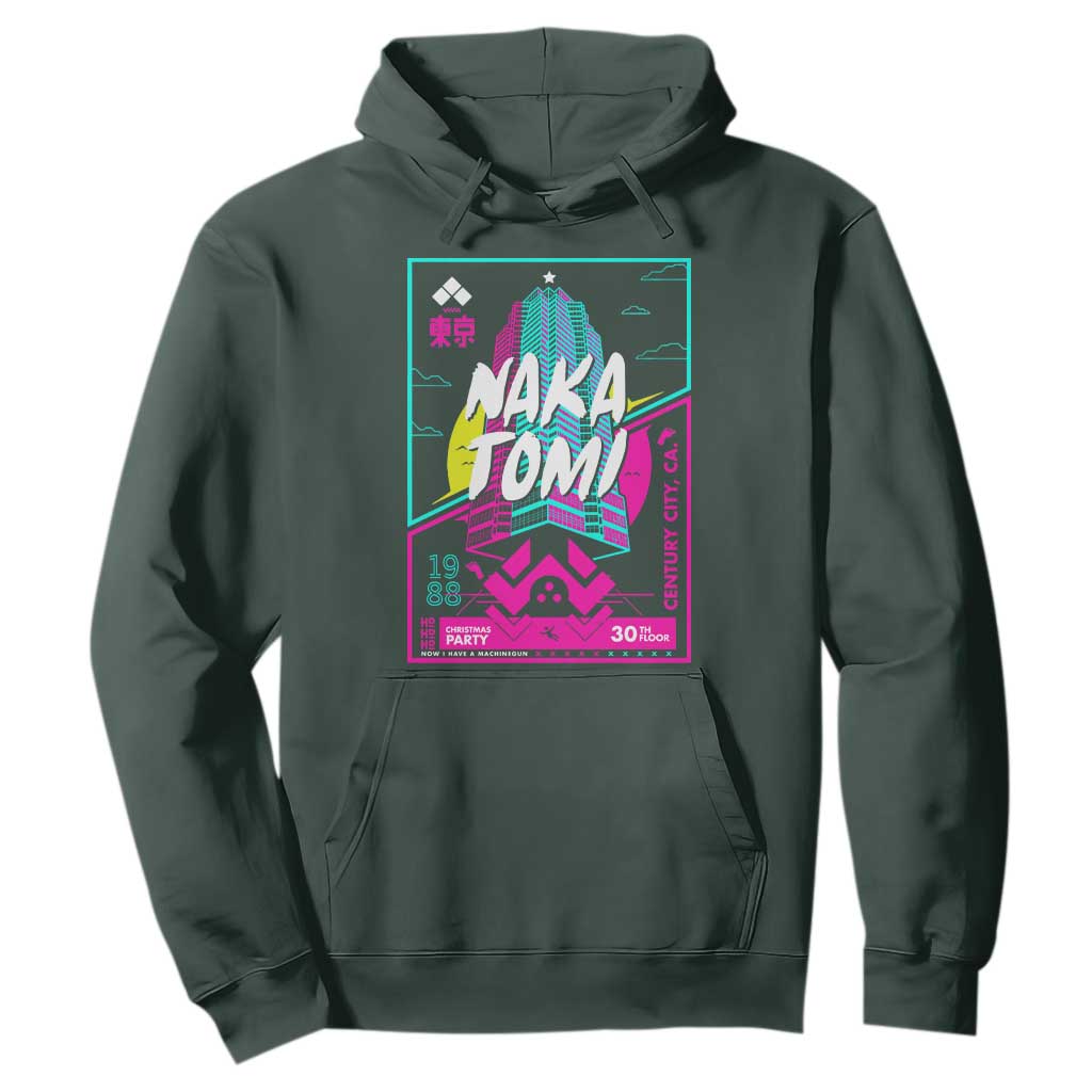 Nakatomi Plaza Hoodie Party 1988 Christmas Jumper Xmas Funny 80's Die Movie Bruce TS10 Dark Forest Green Print Your Wear