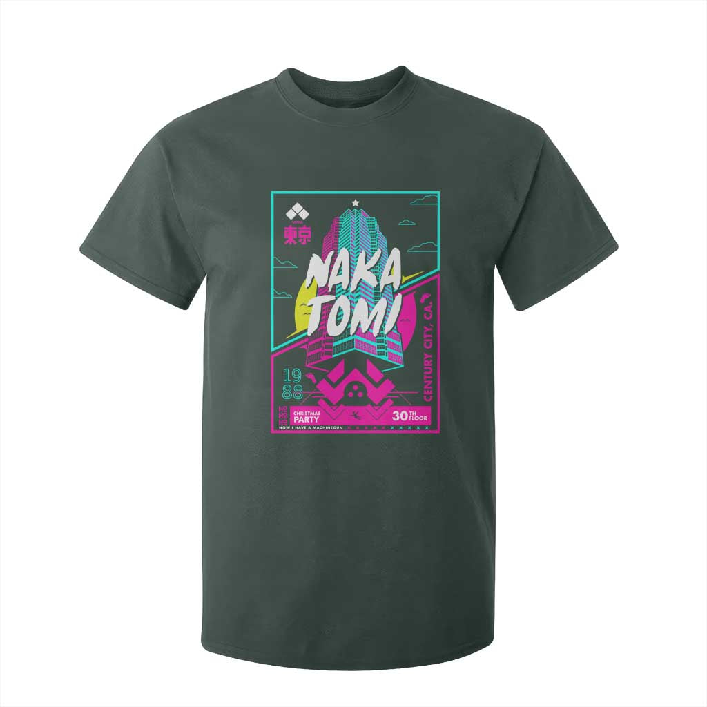 Nakatomi Plaza T Shirt For Kid Party 1988 Christmas Jumper Xmas Funny 80's Die Movie Bruce TS10 Dark Forest Green Print Your Wear