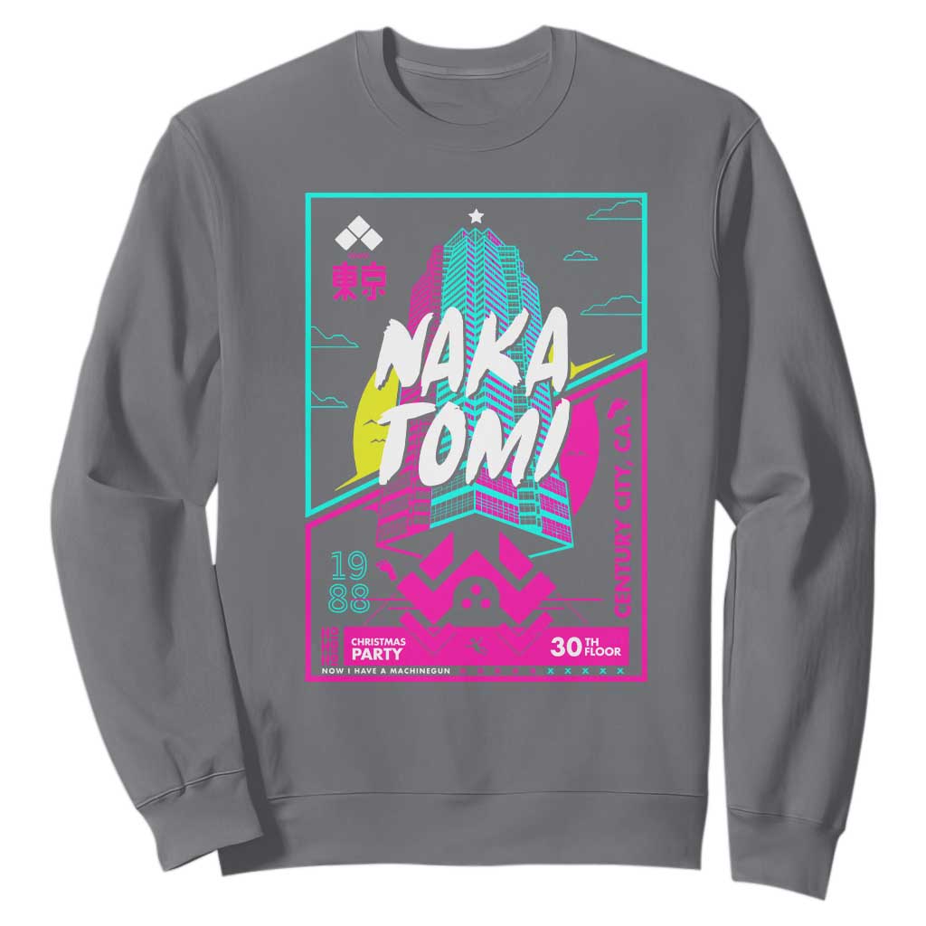 Nakatomi Plaza Sweatshirt Party 1988 Christmas Jumper Xmas Funny 80's Die Movie Bruce TS10 Charcoal Print Your Wear