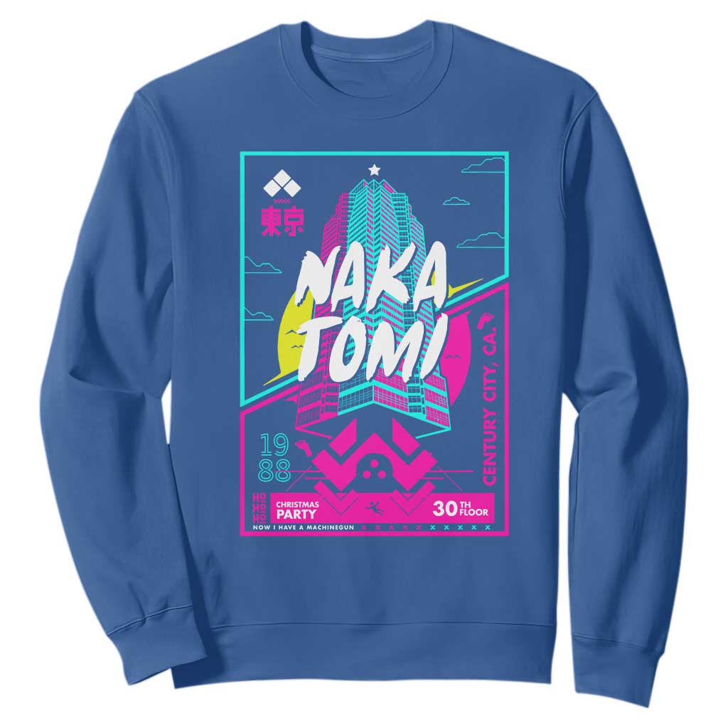 Nakatomi Plaza Sweatshirt Party 1988 Christmas Jumper Xmas Funny 80's Die Movie Bruce TS10 Royal Blue Print Your Wear