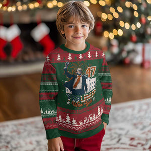Trump Won 2024 Ugly Christmas Sweater 45 47Th President White House Usa Flag TS10 Christmas Print Your Wear