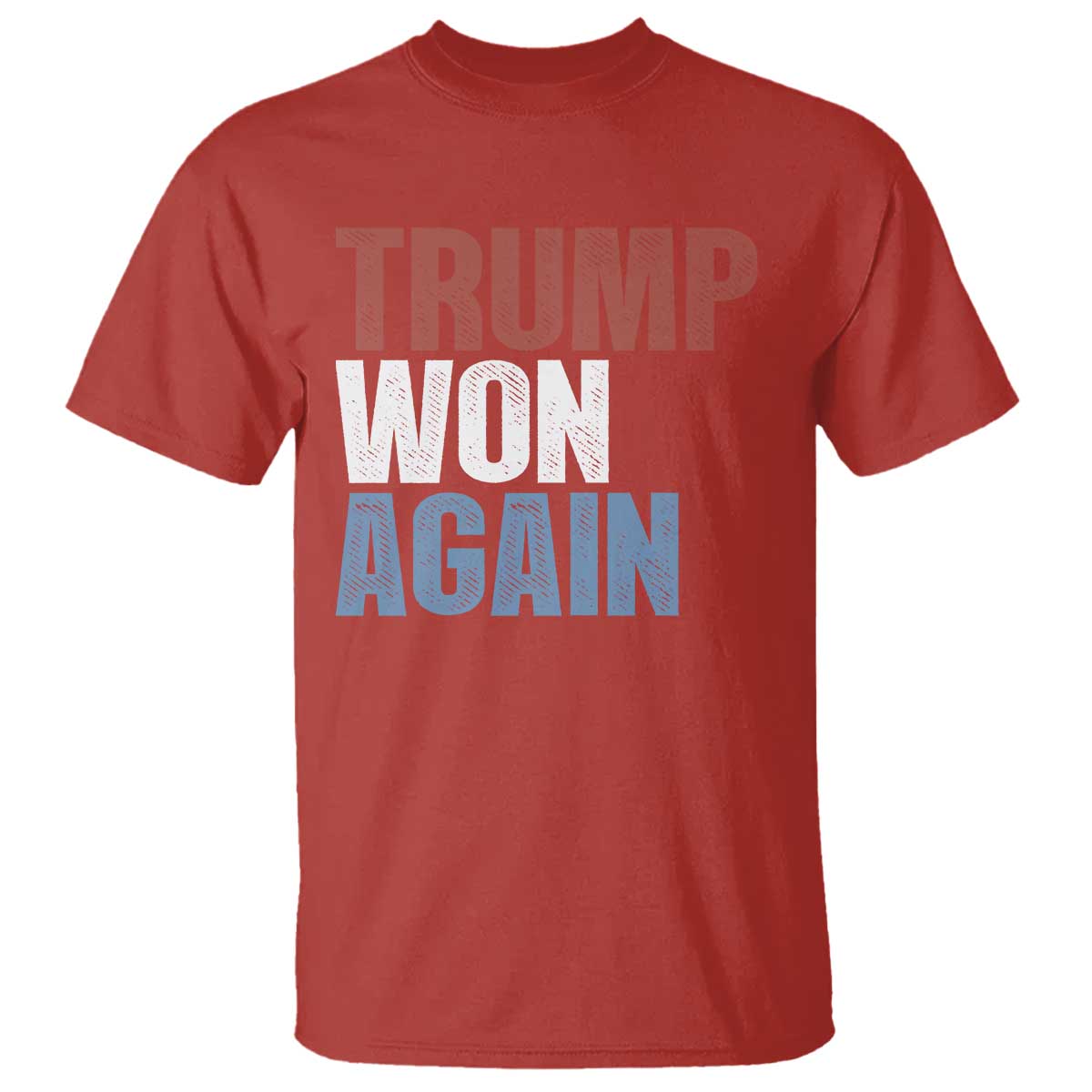 Trump Won Again 2024 T Shirt Retro 45 47 President Vintage 4547 TS10 Red Print Your Wear