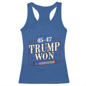 Trump 2024 Racerback Tank Top He Won Get Over it Gifts For Trump Supporter TS10 Royal Blue Print Your Wear