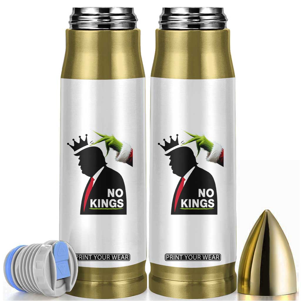 Funny Christmas No Kings in America Bullet Tumbler TS10 White Print Your Wear