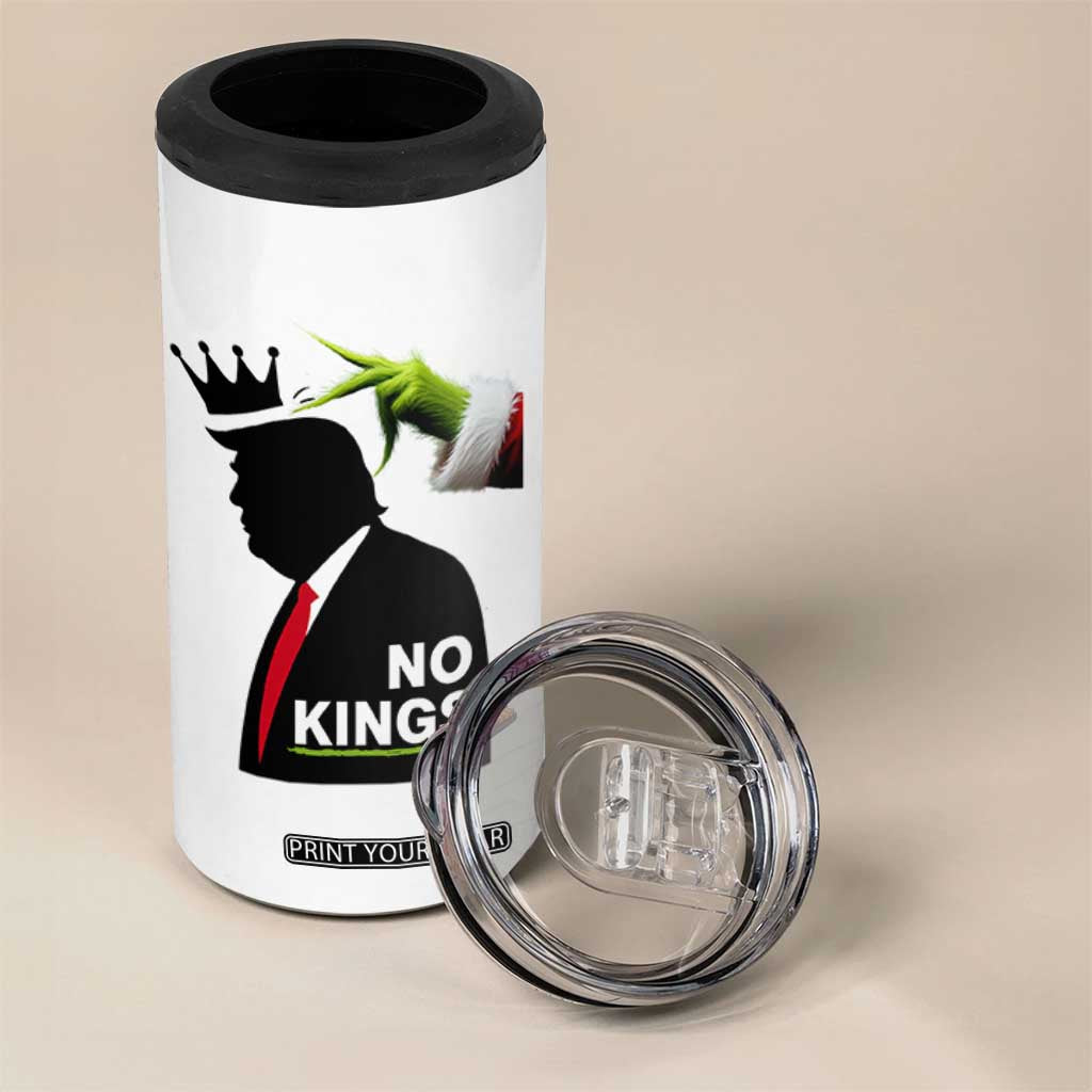 Funny Christmas No Kings in America 4 in 1 Can Cooler Tumbler TS10 Print Your Wear