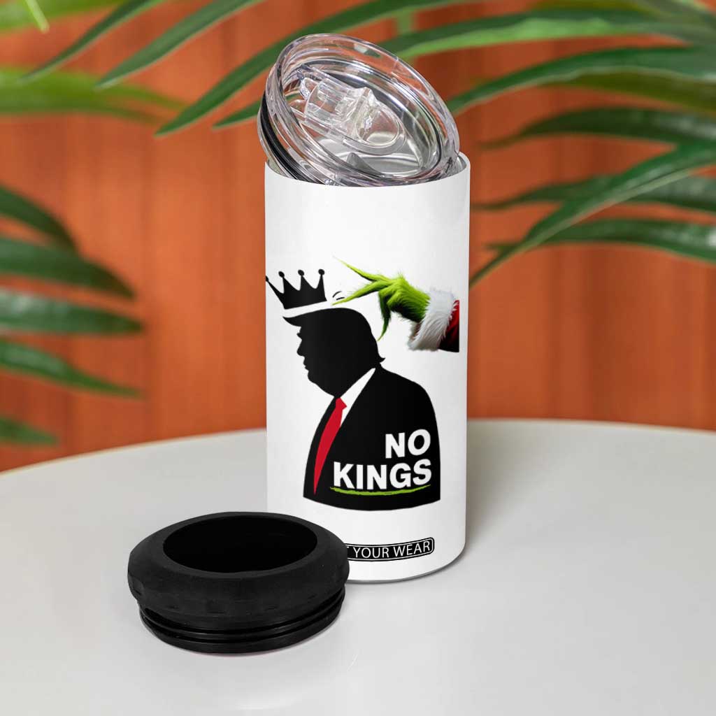 Funny Christmas No Kings in America 4 in 1 Can Cooler Tumbler TS10 Print Your Wear