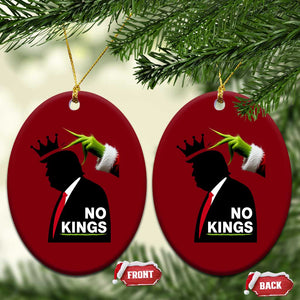 Funny Christmas No Kings in America Ceramic Ornament TS10 Print Your Wear
