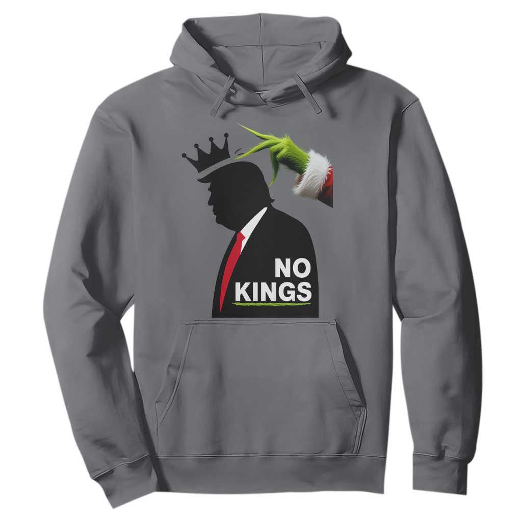 Funny Christmas No Kings in America Hoodie TS10 Charcoal Print Your Wear