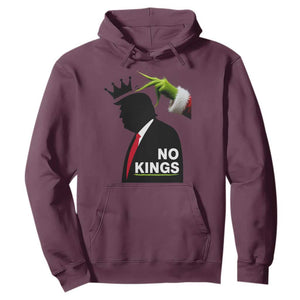 Funny Christmas No Kings in America Hoodie TS10 Maroon Print Your Wear