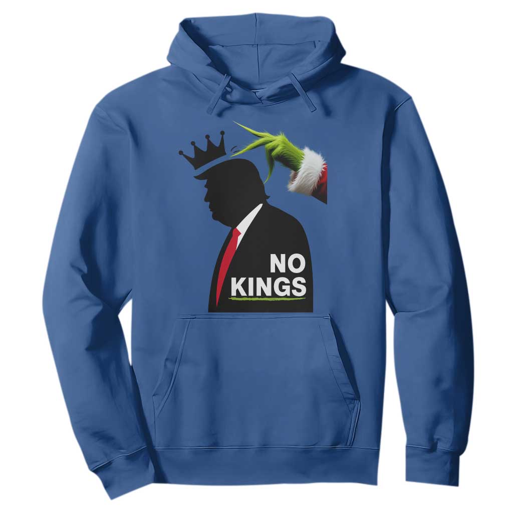 Funny Christmas No Kings in America Hoodie TS10 Royal Blue Print Your Wear