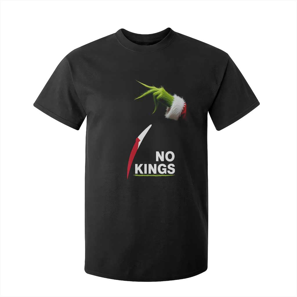 Funny Christmas No Kings in America T Shirt For Kid - Print Your Wear