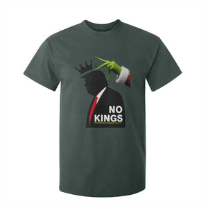 Funny Christmas No Kings in America T Shirt For Kid TS10 Dark Forest Green Print Your Wear