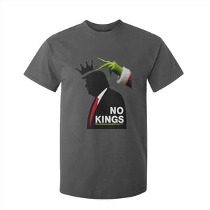 Funny Christmas No Kings in America T Shirt For Kid TS10 Dark Heather Print Your Wear