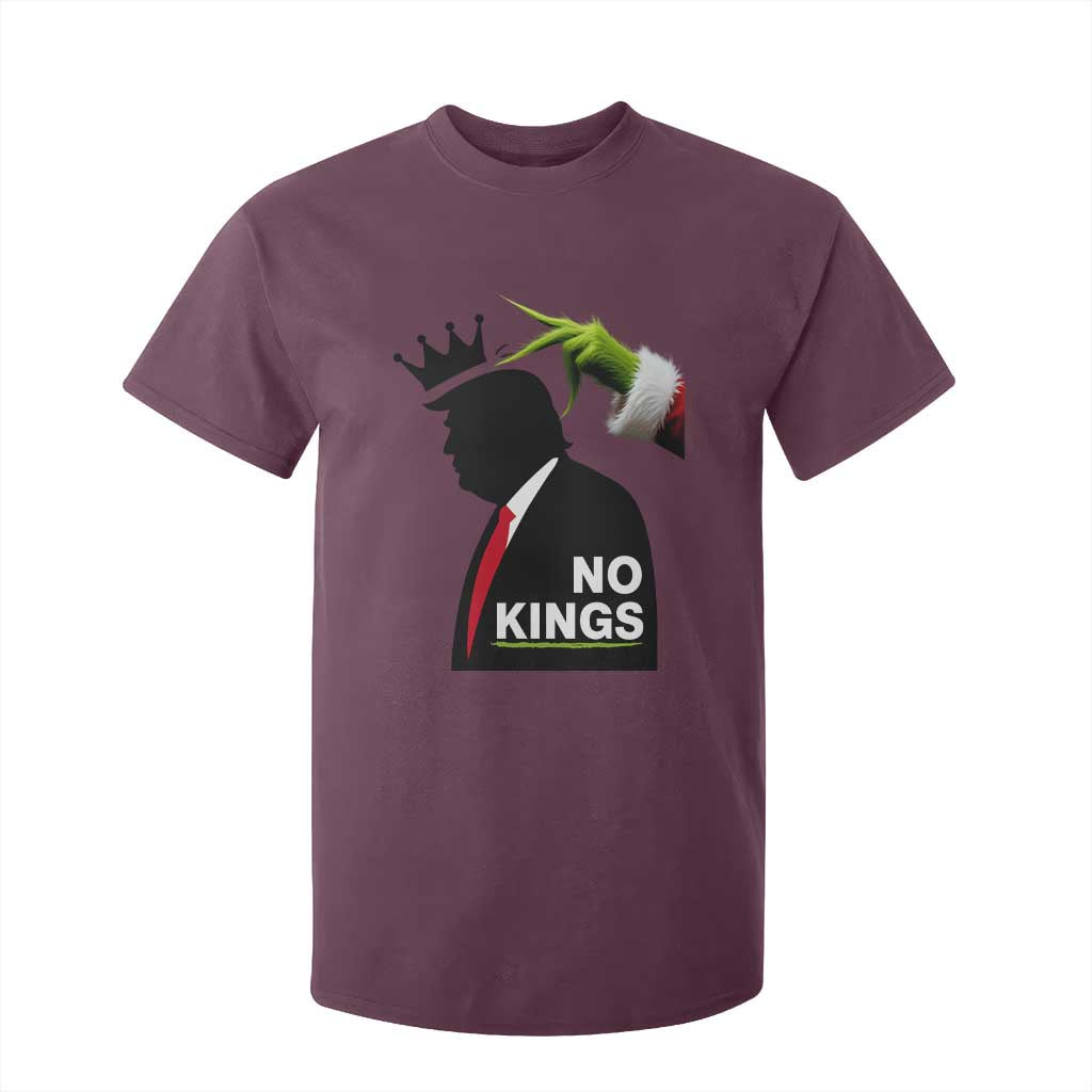 Funny Christmas No Kings in America T Shirt For Kid - Print Your Wear