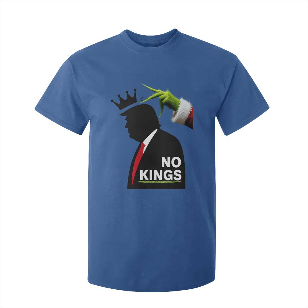 Funny Christmas No Kings in America T Shirt For Kid TS10 Royal Blue Print Your Wear