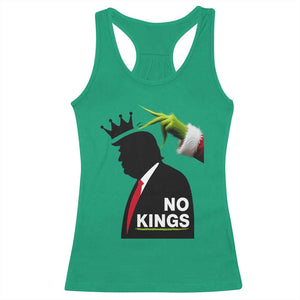 Funny Christmas No Kings in America Racerback Tank Top TS10 Irish Green Print Your Wear
