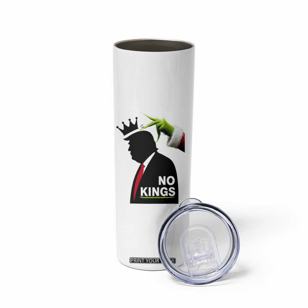 Funny Christmas No Kings in America Skinny Tumbler TS10 Print Your Wear