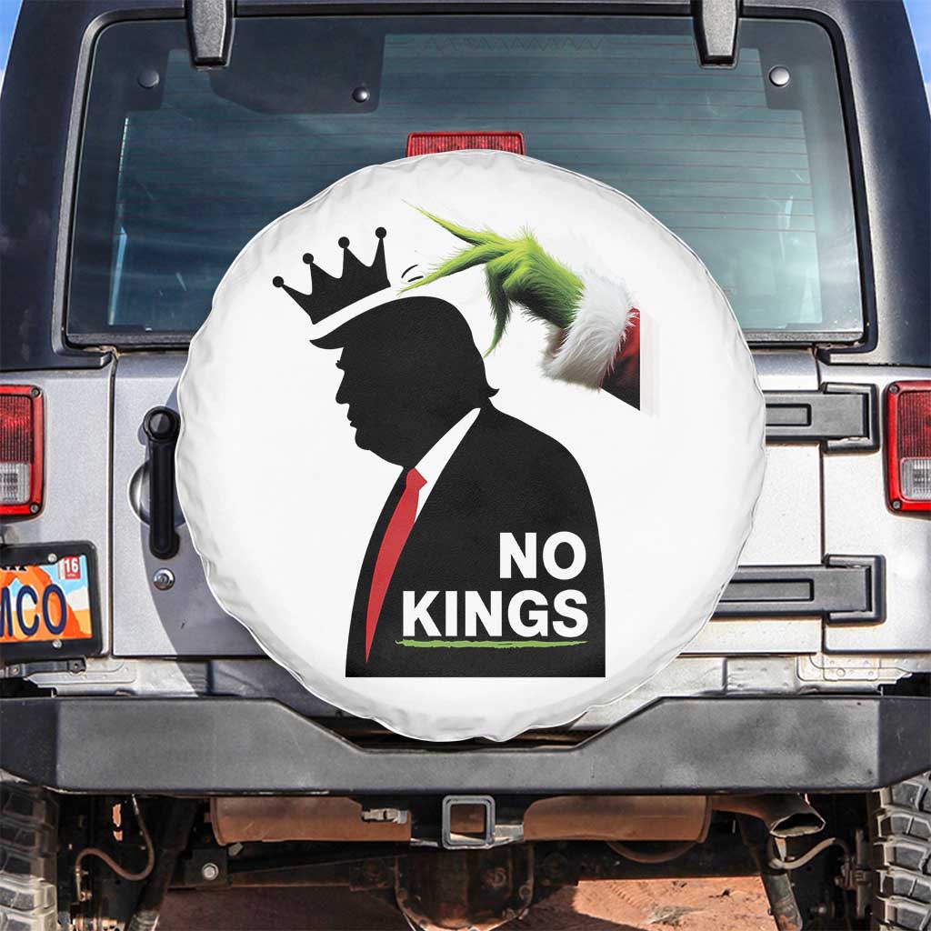 Funny Christmas No Kings in America Spare Tire Cover TS10 No hole White Print Your Wear