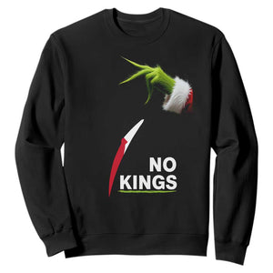 Funny Christmas No Kings in America Sweatshirt TS10 Black Print Your Wear