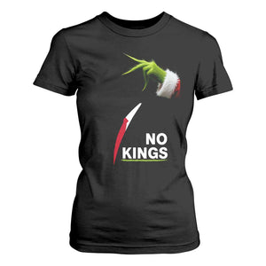 Funny Christmas No Kings in America T Shirt For Women - Print Your Wear