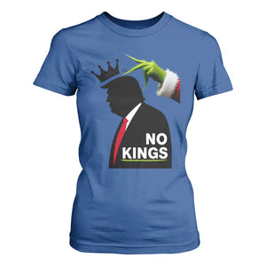 Funny Christmas No Kings in America T Shirt For Women TS10 Royal Blue Print Your Wear