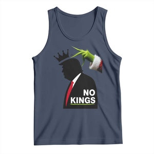 Funny Christmas No Kings in America Tank Top TS10 Navy Print Your Wear