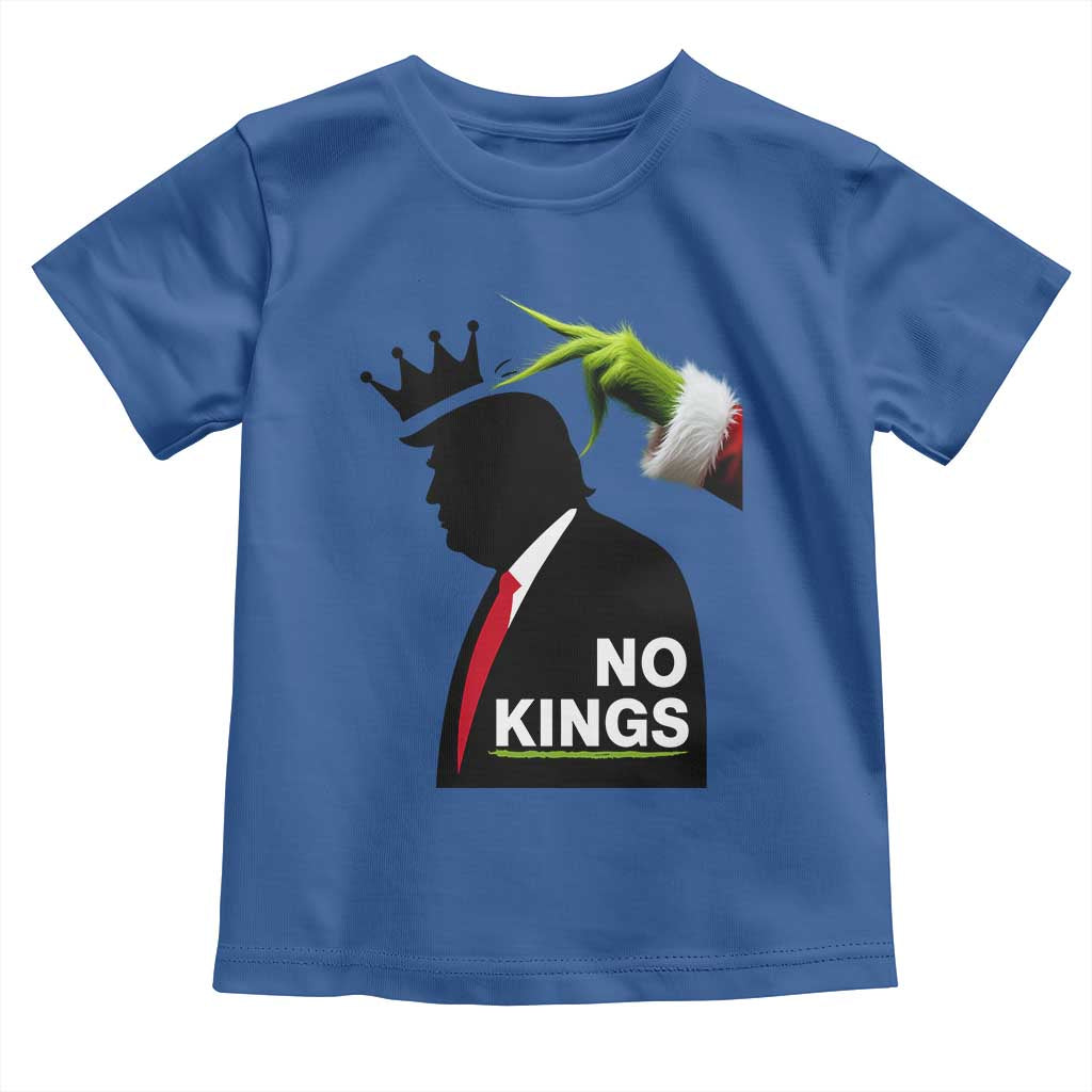 Funny Christmas No Kings in America Toddler T Shirt TS10 Royal Blue Print Your Wear