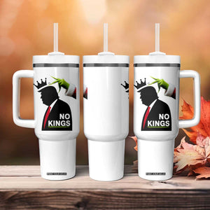Funny Christmas No Kings in America Tumbler With Handle TS10 Print Your Wear