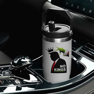 Funny Christmas No Kings in America Flip Straw Tumbler TS10 Print Your Wear