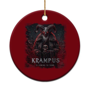Krampus Is Coming To Town Ceramic Ornament Gothic Dark Xmas Gift Horror Holiday TS10 1pc Red Print Your Wear