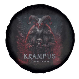 Krampus Is Coming To Town Spare Tire Cover Gothic Dark Xmas Gift Horror Holiday TS10 Print Your Wear