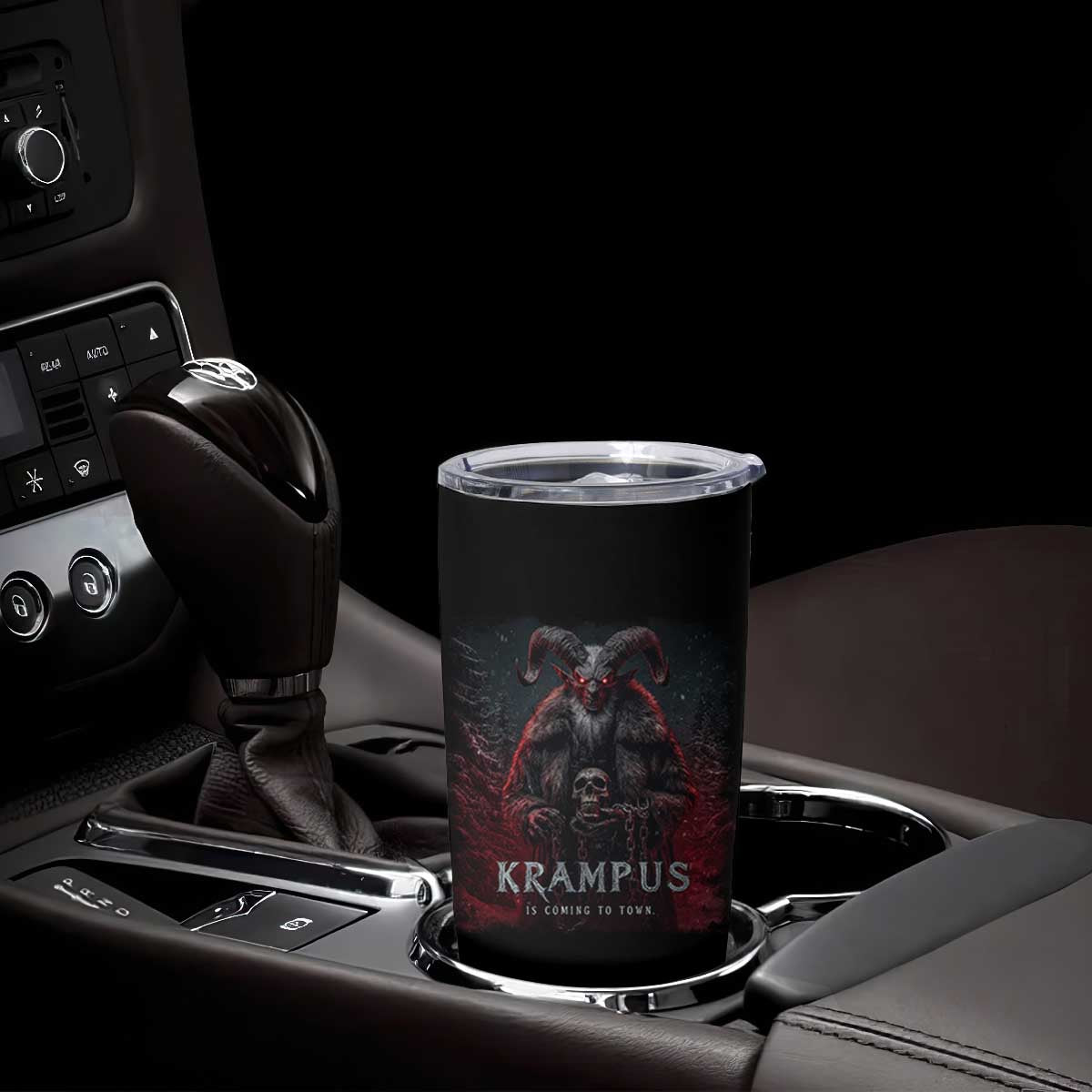 Krampus Is Coming To Town Tumbler Cup Gothic Dark Xmas Gift Horror Holiday TS10 Print Your Wear