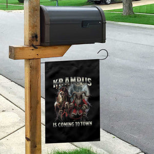 Krampus Is Coming To Town Garden Flag Vintage Gothic Dark Xmas Gift Horror Holiday TS10 Print Your Wear