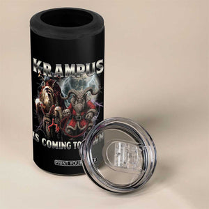 Krampus Is Coming To Town 4 in 1 Can Cooler Tumbler Vintage Gothic Dark Xmas Gift Horror Holiday TS10 Print Your Wear