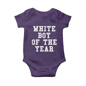 White Boy Of The Year Baby Onesie - Funny Gift For Him Humor Baby Bodysuit TS10 Purple Print Your Wear