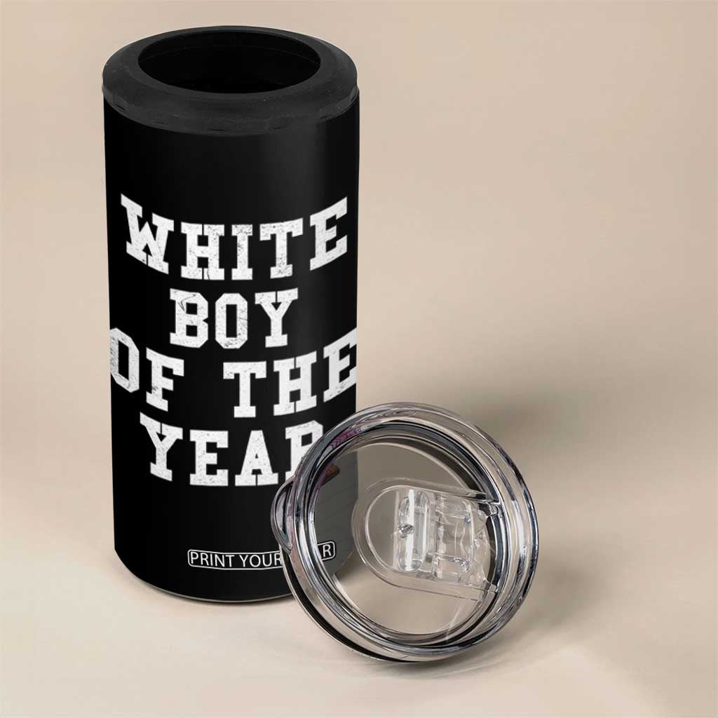 White Boy Of The Year 4 in 1 Can Cooler Tumbler Funny Gift For Him TS10 Print Your Wear