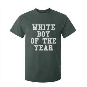 White Boy Of The Year T Shirt For Kid Funny Gift For Him TS10 Dark Forest Green Print Your Wear
