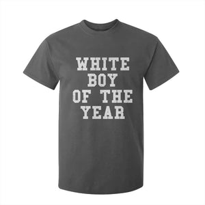 White Boy Of The Year T Shirt For Kid Funny Gift For Him TS10 Dark Heather Print Your Wear