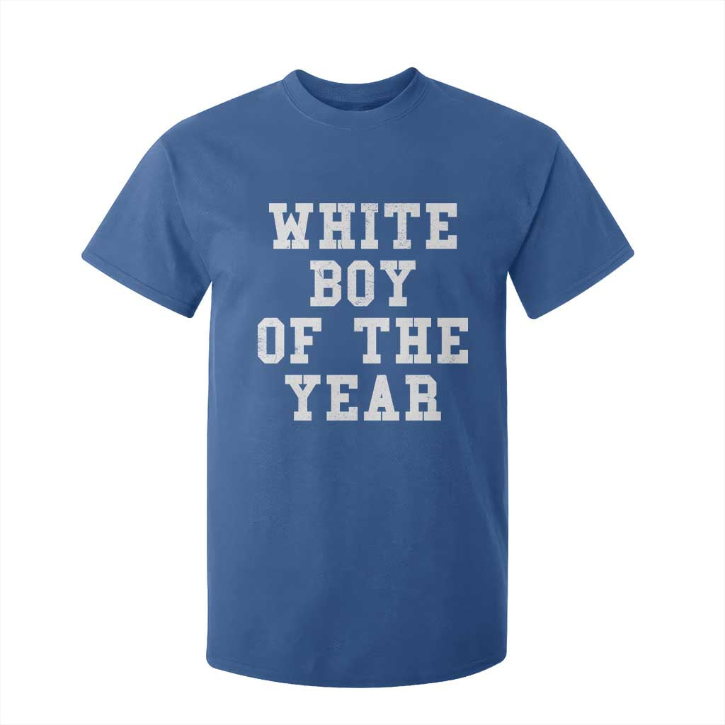White Boy Of The Year T Shirt For Kid Funny Gift For Him TS10 Royal Blue Print Your Wear