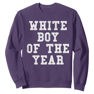 White Boy Of The Year Sweatshirt Funny Gift For Him TS10 Purple Print Your Wear