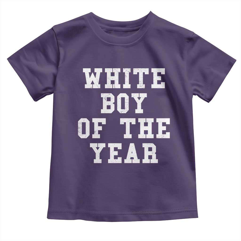 White Boy Of The Year Toddler T Shirt Funny Gift For Him TS10 Purple Print Your Wear