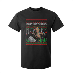 Christmas Marcus The Worm Meme T Shirt For Kid I Dont Like This Rock Brainrot Funny Ugly Xmas TS10 Black Print Your Wear