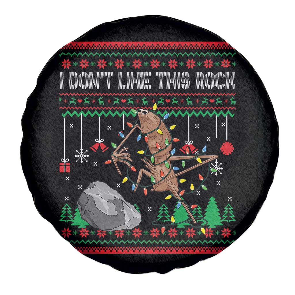 Christmas Marcus The Worm Meme Spare Tire Cover I Dont Like This Rock Brainrot Funny Ugly Xmas TS10 Print Your Wear