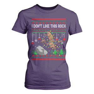 Christmas Marcus The Worm Meme T Shirt For Women I Dont Like This Rock Brainrot Funny Ugly Xmas TS10 Purple Print Your Wear