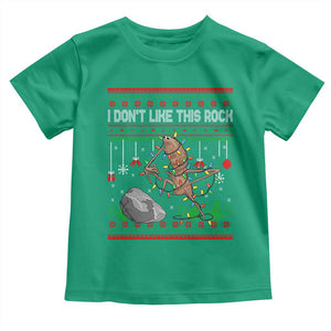 Christmas Marcus The Worm Meme Toddler T Shirt I Dont Like This Rock Brainrot Funny Ugly Xmas TS10 Irish Green Print Your Wear