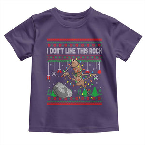 Christmas Marcus The Worm Meme Toddler T Shirt I Dont Like This Rock Brainrot Funny Ugly Xmas TS10 Purple Print Your Wear